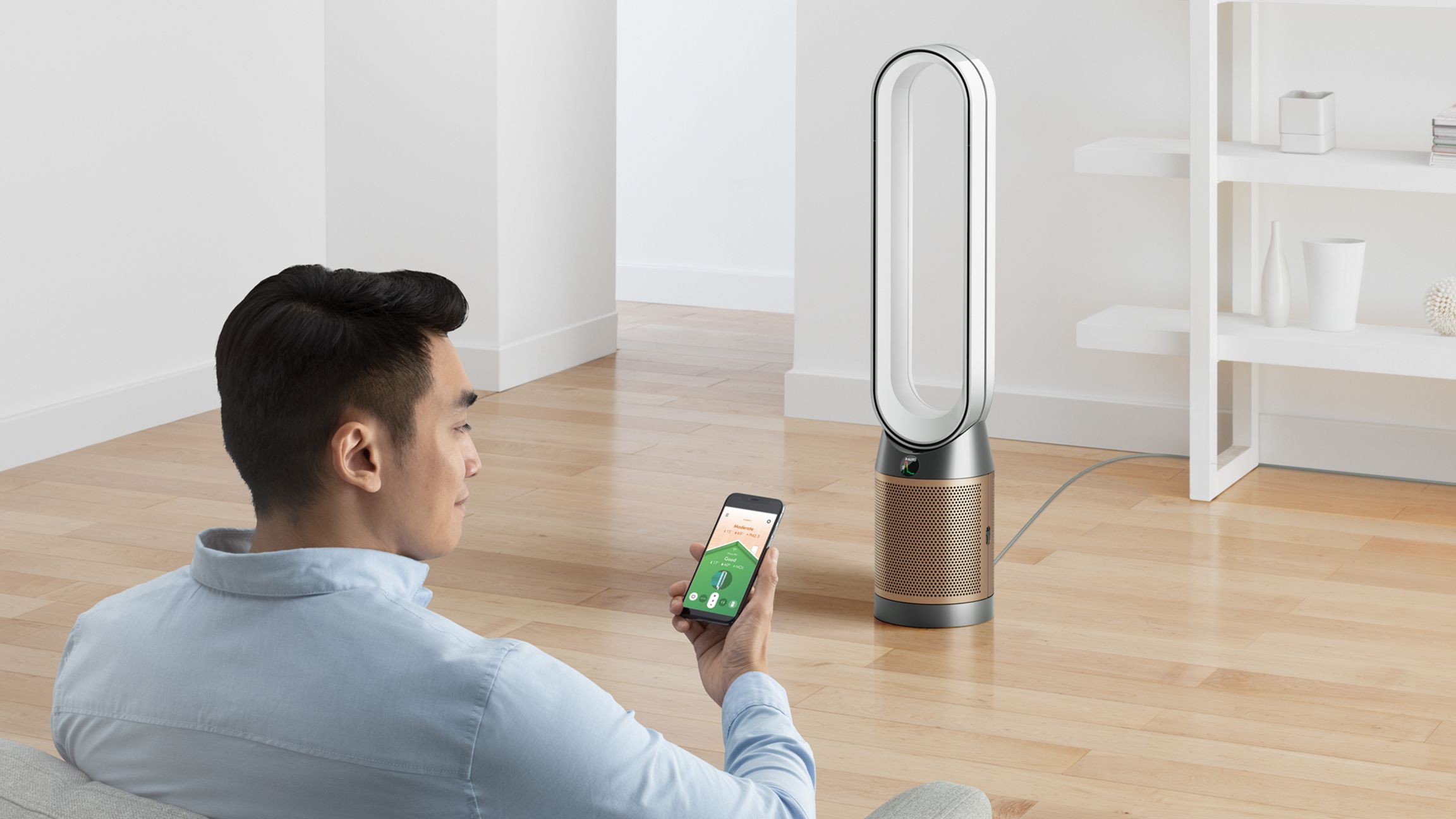 Dyson Purifier Cool™ air purifier TP12 (White/Gold)